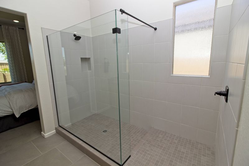 Contemporary Bathroom with Glass Shower